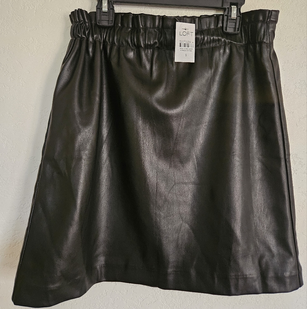 NWT Faux Leather Skirt